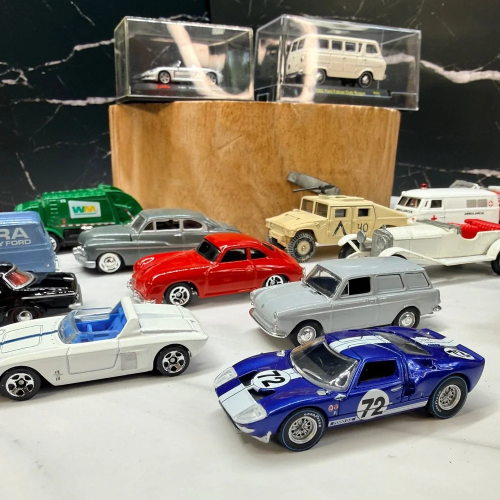 Mixed Diecast Car Lot 20pc Mercedes Porsche Ford Coca-Cola Vintage Models